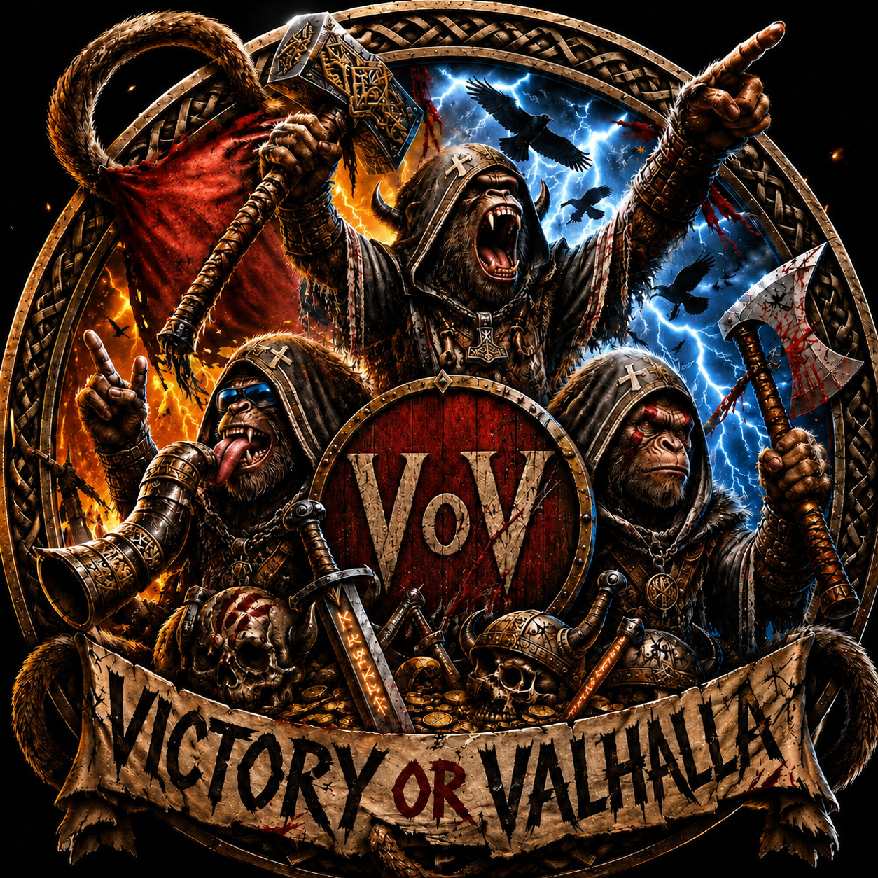 Victory Or Valhalla guild emblem